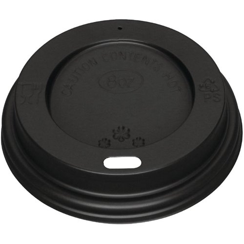 1000pcs Coffee Cup Lids for 8oz cups Black | Stalwart DA-BLID8OZ