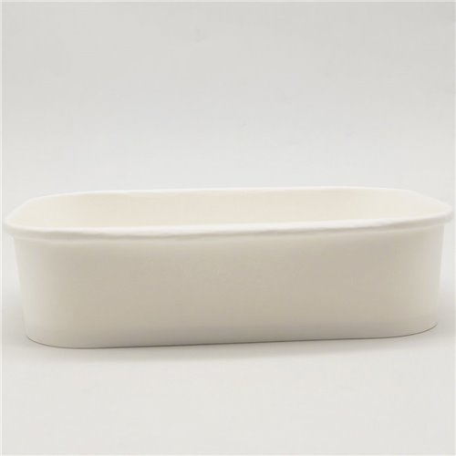 300pcs White Rectangular Bowl 500ml PE | Stalwart DA-WPRB500