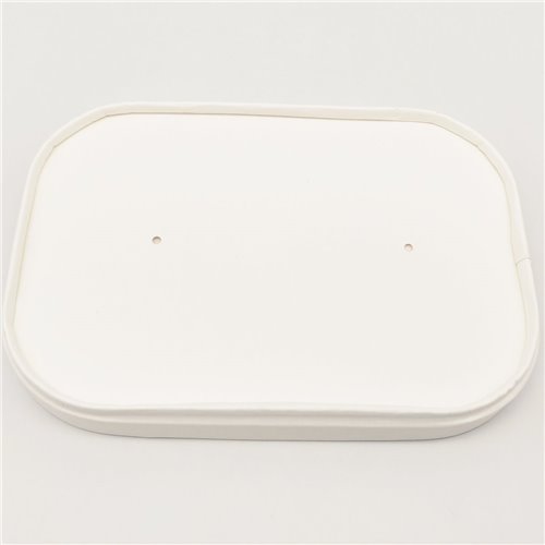 300pcs White Lids for Rectangular Bowl PE | Stalwart DA-WPRLID