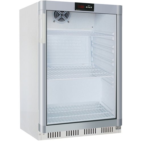 Commercial Refrigerator Undercounter 113 litres Stainless steel Single Glass door | Stalwart DA-DR200SSG