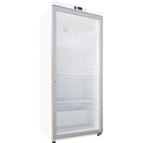 Commercial Refrigerator Upright cabinet 533 litres White Single Glass door Static fan cooling | Stalwart DA-DR600G