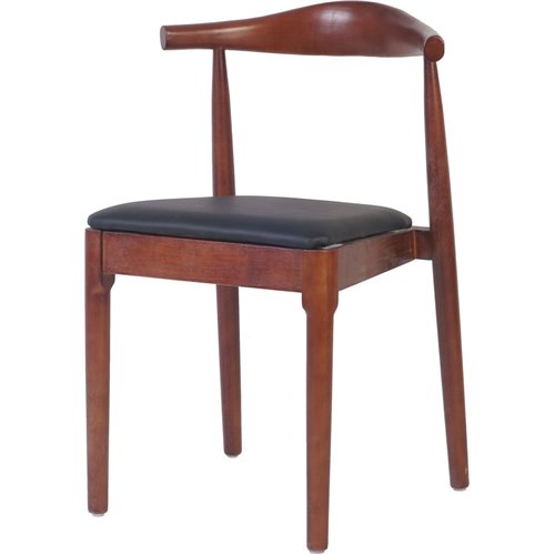 Wood Oxhorn Dining Chair with Cushioned seat | Stalwart DA-GS90005