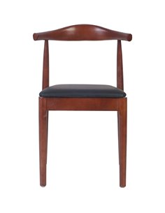 Wood Oxhorn Dining Chair with Cushioned seat | Stalwart DA-GS90005 2