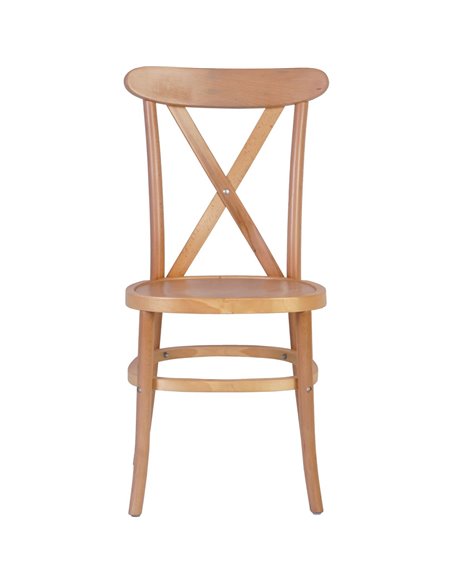 Beech Wood Tuscan Dining Chair Cross Back | Stalwart DA-GS90008