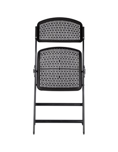 Folding Chair Black Plastic | Stalwart DA-HQLK53 2