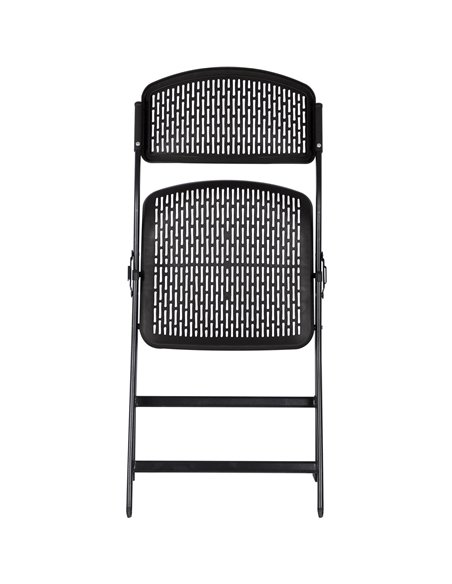Folding Chair Black Plastic | Stalwart DA-HQLK53