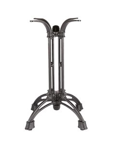 Black Decorative Table base Standard height Powder Coated Black | Stalwart DA-GS60230