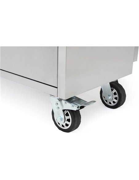 Professional Stainless Steel Rolling Tool Cabinet 15 drawers 3 Upper Cupboards 1968x500x1825mm | Stalwart DA-722038AP