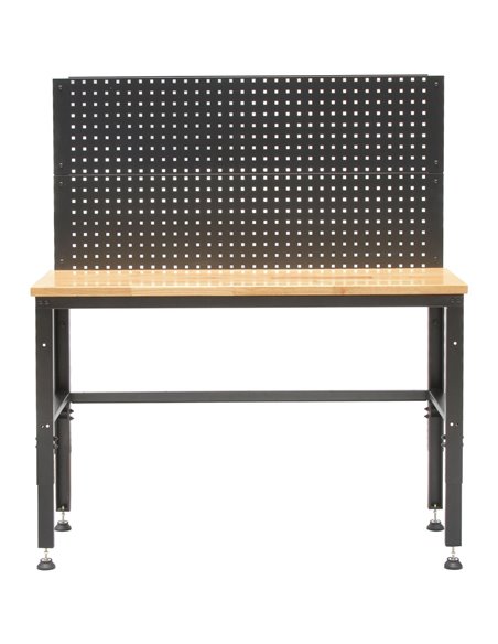 Professional Steel Workbench with Pegboard 1340x463x1570mm | Stalwart DA-20WB5234PB