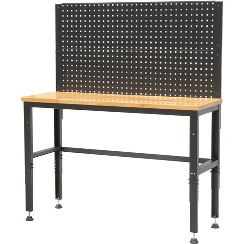 Professional Steel Workbench with Pegboard 1340x463x1570mm | Stalwart DA-20WB5234PB