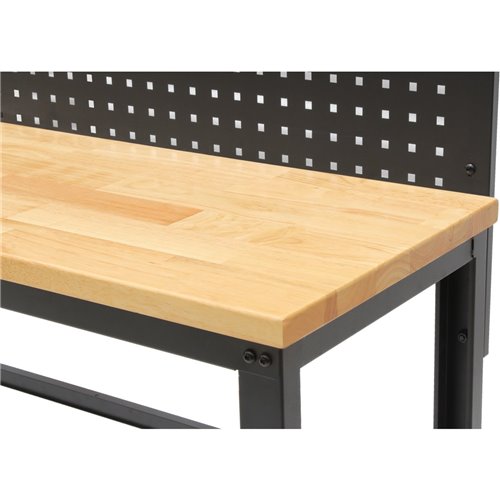 Professional Steel Workbench with Pegboard 1340x463x1570mm | Stalwart DA-20WB5234PB