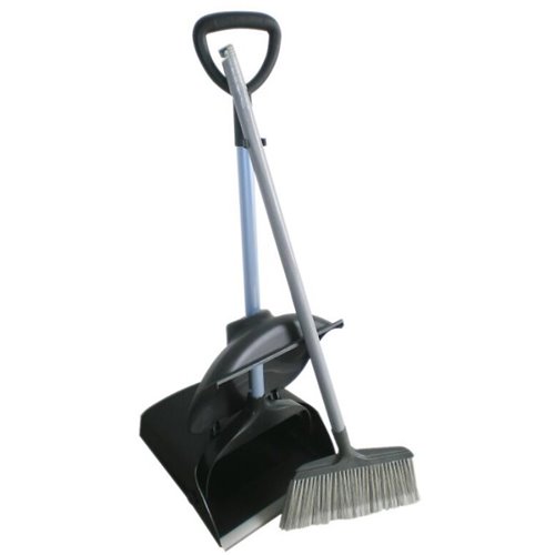 Plastic Lobby Dustpan and Broom set | Stalwart DA-JYXWRS1131