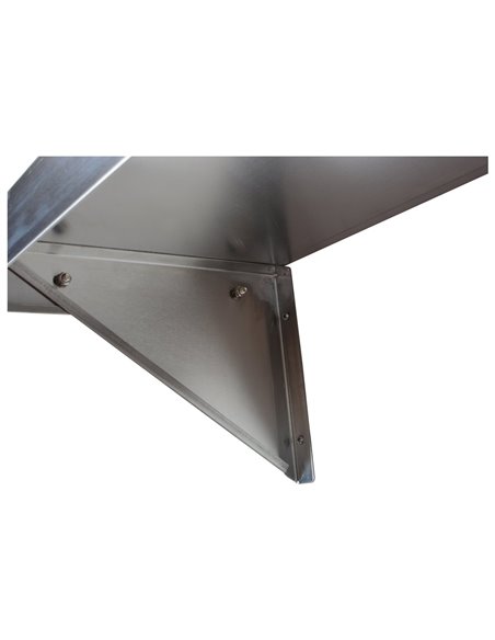 Wall Shelf Stainless steel 1400x300x250mm | Stalwart DA-WHWS30140