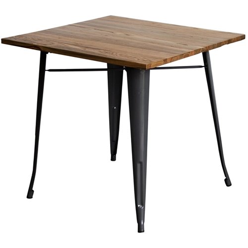 Bistro Table Walnut Top 800x800mm Indoors | Stalwart DA-WW286