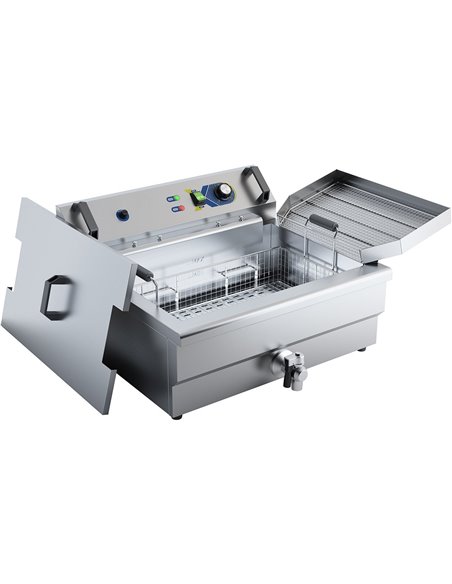 Commercial Fryer Electric 22 litres 4.8kW Countertop | Stalwart DA-MAREF201V