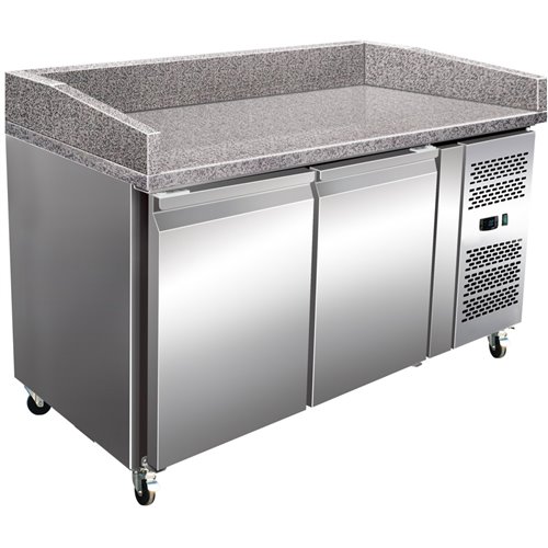 Pizza Counter 2 doors Granite top Depth 800mm | Stalwart DA-THPZ2600TN