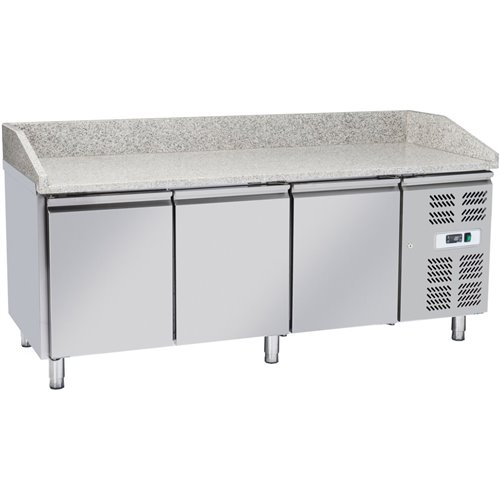 Pizza Counter 3 doors Granite top Depth 800mm | Stalwart DA-THPZ3600TN