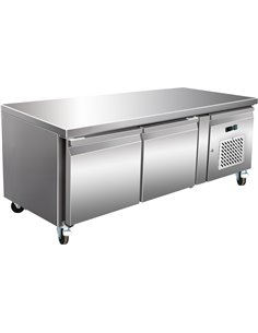 Professional Low Refrigerated Counter / Chef Base 2 doors 1360x700x650mm | Stalwart DA-THP2100TN650H