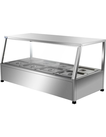 Display Bain Marie Counterop 8xGN1/2 | Stalwart DA-HBM212
