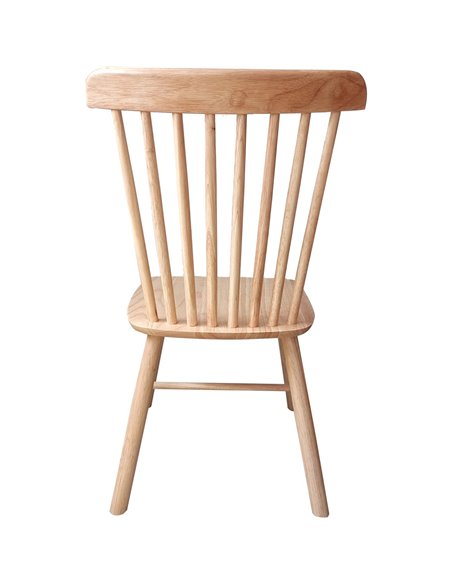 Wood Windsor Back Dining Chair with Wooden Seat | Stalwart DA-F1069