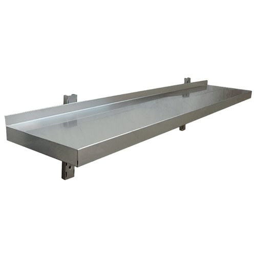 Wall shelf 1 level 600x300mm Stainless steel | Stalwart DA-VWS631