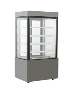 Cake Display Straight front 1800x740x1900mm 4 shelves Black | Stalwart DA-GN1800SMBLACK