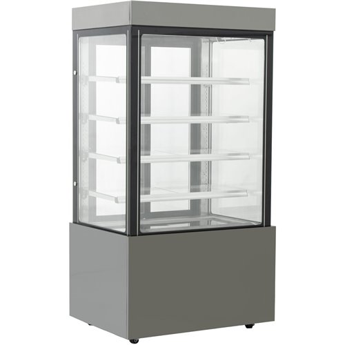 Cake Display Straight front 1800x740x1900mm 4 shelves Black | Stalwart DA-GN1800SMBLACK