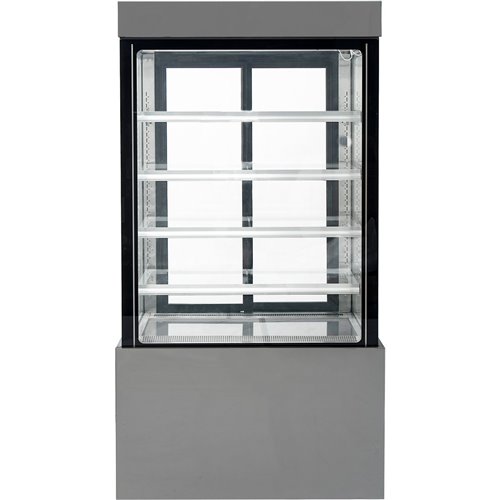 Cake Display Straight front 1800x740x1900mm 4 shelves Black | Stalwart DA-GN1800SMBLACK