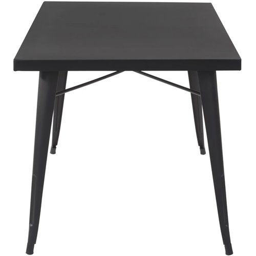 Bistro Table Steel Black 800x800mm Indoors | Stalwart DA-WW285