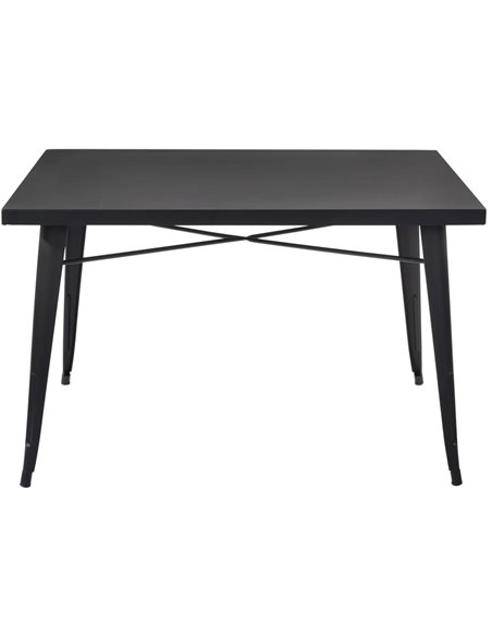 Bistro Table Black Metal 1200x600mm Indoors | Stalwart DA-WW287