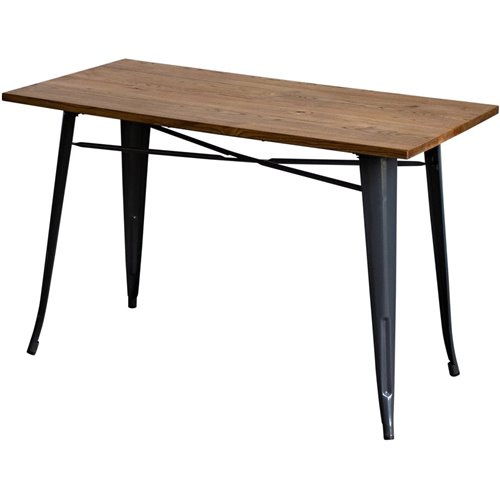 Bistro Table Walnut Top 1200x600mm Indoors | Stalwart DA-WW288