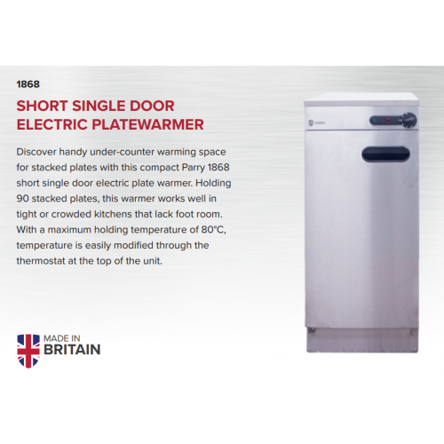 Parry 1868 Single Door Plate Warmer