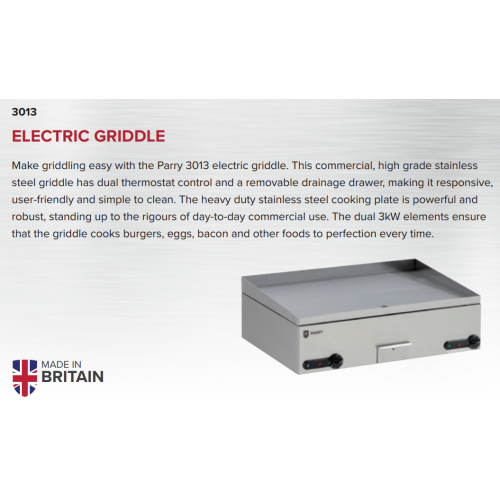 Parry 3013 Large Electric Griddle
