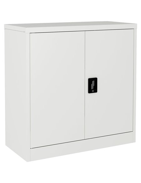 Commercial Metal Grey Storage Cabinet Lockable with 2 Shelves 900x400x900mm | Adexa FCA9