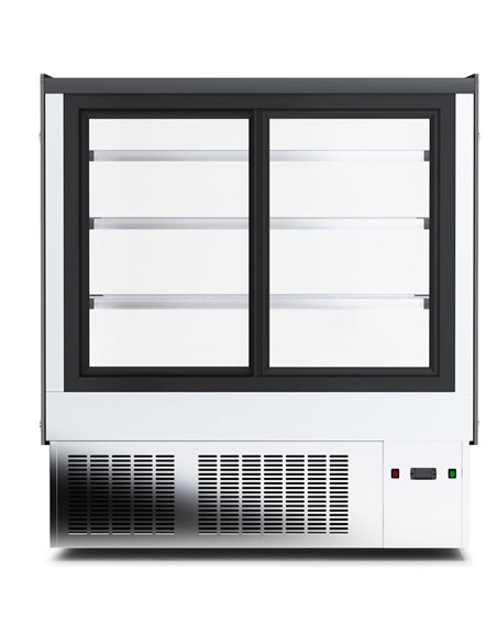 Display Merchandiser Fridge 370 litres 3 shelves Black &amp Stainless steel | Adexa HL900B3