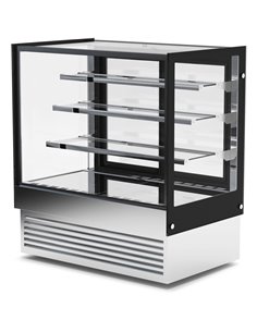 Display Merchandiser Fridge 630 litres 3 shelves Black &amp Stainless steel | Adexa HL1500B3