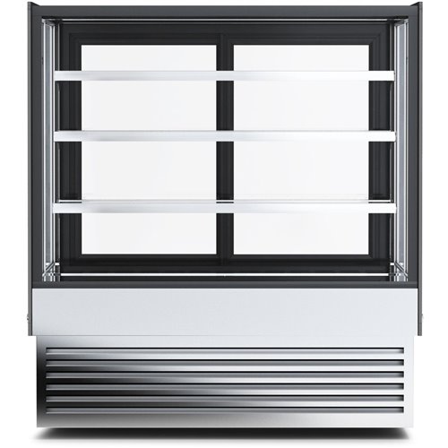 Display Merchandiser Fridge 760 litres 3 shelves Black &amp Stainless steel | Adexa HL1800B3