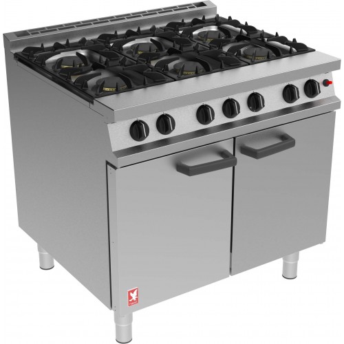 Falcon G3101 6 Burner Dominator Oven Range Propane Gas with Feet