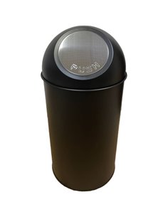 Commercial Push-Top Waste Bin 50 Litres Black | Adexa DA-JY931050L