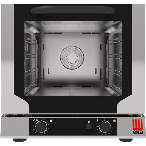 Professional Convection Oven Electric 4 trays 429x345mm Electromechanic controls Indirect steam Tilt door | Tecnoeka EKF423NUP