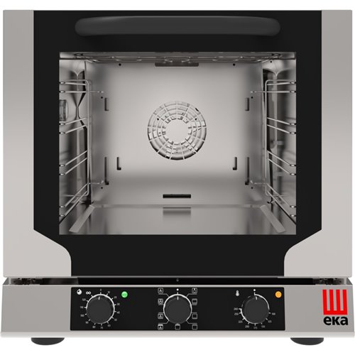 Professional Convection Oven Electric 4 trays 429x345mm Electromechanic controls Indirect steam Tilt door | Tecnoeka EKF423NM