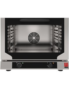 Professional Convection Oven Electric with Manual Controls 4 Trays 600x400mm Tilt Door | Tecnoeka EKF464NP