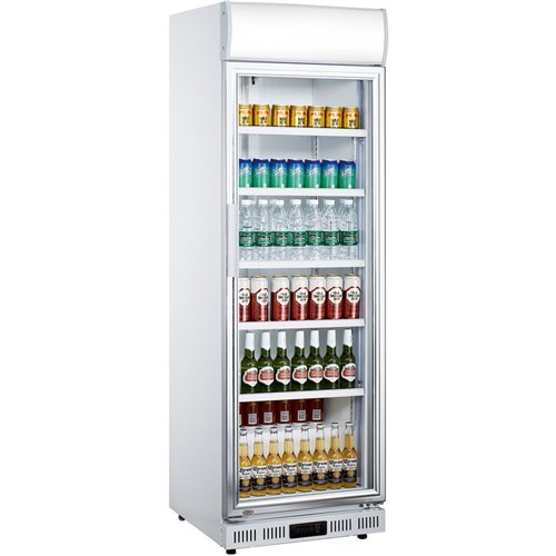 Commercial Drink cooler Upright 352 litres Dynamic cooling Hinged glass door Canopy light | Stalwart DA-LG352DF