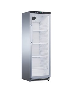 Commercial Refrigerator Upright cabinet 400 litres Stainless steel Single glass door | Stalwart DA-SR400G