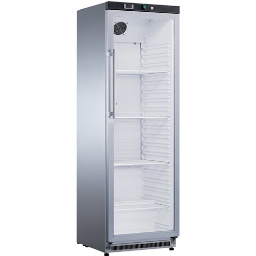 Commercial Refrigerator Upright cabinet 400 litres Stainless steel Single glass door | Stalwart DA-SR400G