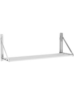 Tube Style Foldable Wall Shelf Stainless Steel 600mm | Stalwart DA-331001