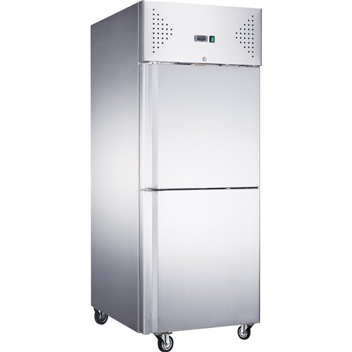 685lt Commercial Refrigerator Stainless Steel Upright cabinet Half door GN2/1 Ventilated cooling | Stalwart Da-R650VSPLIT