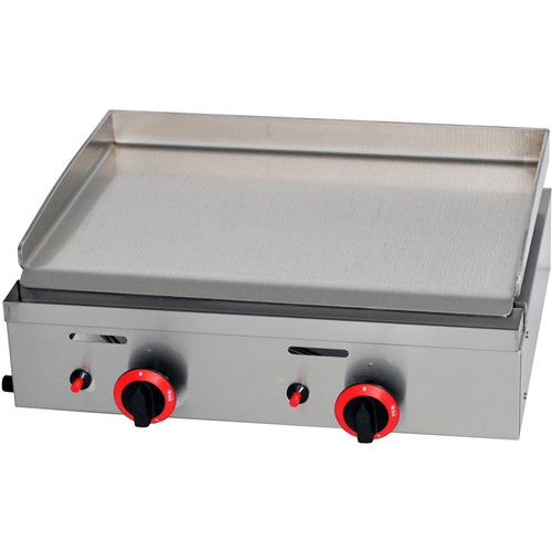 Premium Commercial Gas Griddle Smooth plate 2 burners 5.5kW Countertop | Stalwart Da-YGPL600