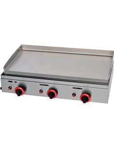 Premium Commercial Gas Griddle Smooth plate 3 burners 8.25kW Countertop | Stalwart Da-YGPL800