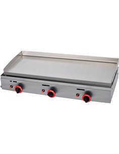 Premium Commercial Gas Griddle Smooth plate 3 burners 9.3kW Countertop | Stalwart Da-YGPL1000